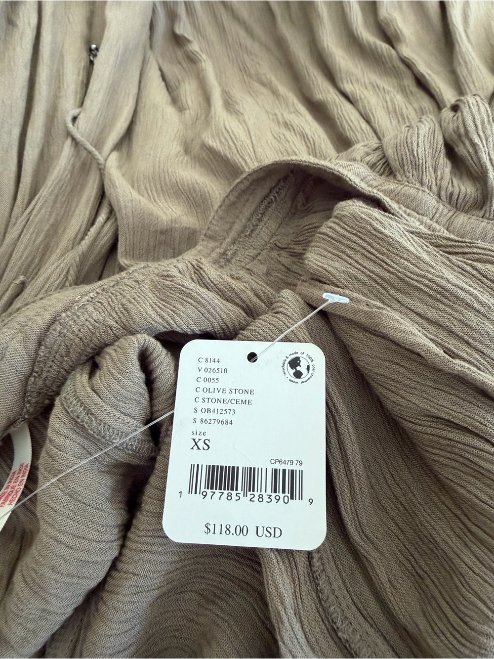 Free people Smocked Halter Maxi Dress in olive - Picture 3 of 5